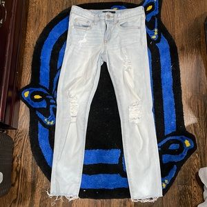 Aero light blue low rise jeans